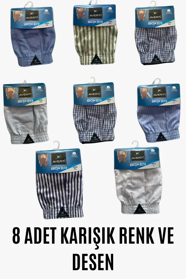 Erkek 8 Li Gömlek Desen %100 Pamuk Poplin Boxer HZL25S-AV01 Erkek 8 Li Gömlek Desen %100 Pamuk Poplin Boxer HZL25S-AV01