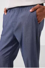 Tommylife Toptan Standart Fit Dokuma Hafif Esnek Chino Erkek Pantolon 82180 Kot Lacivert