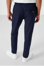 Tommylife Toptan Standart Fit Dokuma Hafif Esnek Chino Erkek Pantolon 82178 Lacivert