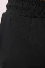 Tommylife Toptan Standart Fit Dokuma Hafif Esnek Chino Erkek Pantolon 82177 Siyah