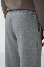 Bas de survêtement Tommylife Oversize Basic Straight pour homme, vente en gros, 82146 Gris chiné