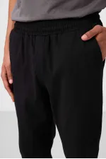 Tommylife Toptan Standart Fit Dokuma Hafif Esnek Chino Erkek Pantolon 82176 Siyah