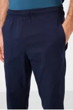 Tommylife Toptan Standart Fit Dokuma Hafif Esnek Chino Erkek Pantolon 82179 Lacivert