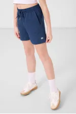 Tommylife Toptan Pamuklu Yumuşak Dokulu Standart Fit Basic Kız Çocuk Şort Takım 75184 Ekru Parlament