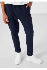 Tommylife Toptan Standart Fit Dokuma Hafif Esnek Chino Erkek Pantolon 82178 Lacivert