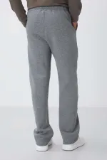 Bas de survêtement Tommylife Oversize Basic Straight pour homme, vente en gros, 82146 Gris chiné