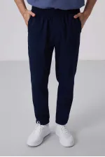 Tommylife Toptan Standart Fit Dokuma Hafif Esnek Chino Pantolon 82175 Lacivert