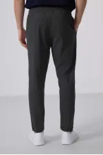 Tommylife Toptan Standart Fit Dokuma Hafif Esnek Chino Pantolon 82175 Antrasıt