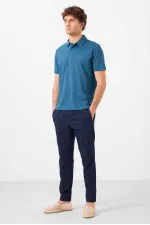Tommylife Toptan Standart Fit Dokuma Hafif Esnek Chino Erkek Pantolon 82179 Lacivert