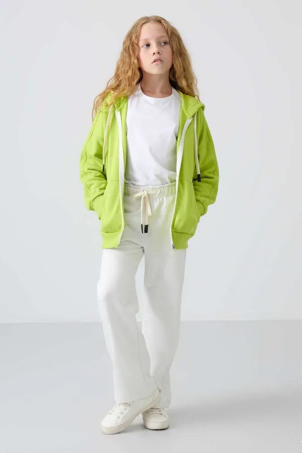 Tommylife Toptan 7-15 Yaş Kapüşonlu Standart Kalıp Kız Çocuk Sweatshirt 75149 Lime Yeşil Tommylife Toptan 7-15 Yaş Kapüşonlu Standart Kalıp Kız Çocuk Sweatshirt 75149 Lime Yeşil