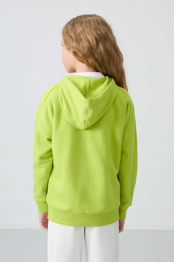Tommylife Toptan 7-15 Yaş Kapüşonlu Standart Kalıp Kız Çocuk Sweatshirt 75149 Lime Yeşil Tommylife Toptan 7-15 Yaş Kapüşonlu Standart Kalıp Kız Çocuk Sweatshirt 75149 Lime Yeşil