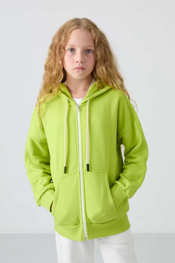 Tommylife Toptan 7-15 Yaş Kapüşonlu Standart Kalıp Kız Çocuk Sweatshirt 75149 Lime Yeşil Tommylife Toptan 7-15 Yaş Kapüşonlu Standart Kalıp Kız Çocuk Sweatshirt 75149 Lime Yeşil