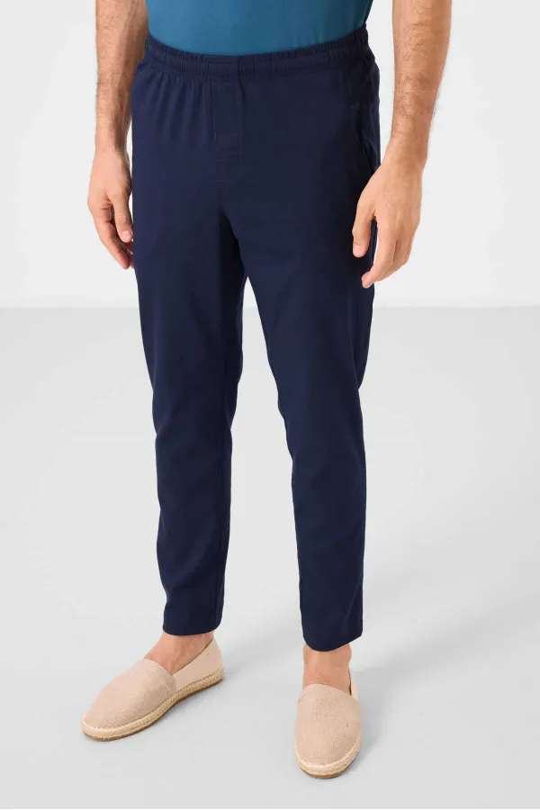 Tommylife Toptan Standart Fit Dokuma Hafif Esnek Chino Erkek Pantolon 82179 Lacivert